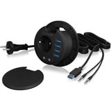 ICY BOX IB-HUB1430 USB 3.2 Gen 1 (3.1 Gen 1) Type-A 5000 Mbit/s Nero, Hub USB USB 3.2 Gen 1 (3.1 Gen 1) Type-A, 3.5mm, USB 3.2 Gen 1 (3.1 Gen 1) Type-A, 5000 Mbit/s, Nero, Plastica, 1,4 m