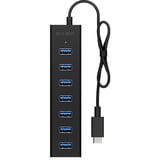ICY BOX IB-HUB1700-C3 USB 3.2 Gen 1 (3.1 Gen 1) Type-C 5000 Mbit/s Nero, Hub USB Nero, USB 3.2 Gen 1 (3.1 Gen 1) Type-C, USB 3.2 Gen 1 (3.1 Gen 1) Type-A, 5000 Mbit/s, Nero, Alluminio, 0,4 m