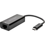 Kensington CA1100E: Adattatore da USB-C a Ethernet Nero, Cablato, USB tipo-C, Ethernet, 1000 Mbit/s, Nero