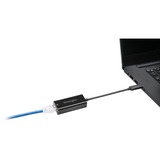 Kensington CA1100E: Adattatore da USB-C a Ethernet Nero, Cablato, USB tipo-C, Ethernet, 1000 Mbit/s, Nero