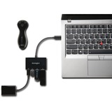 Kensington Hub USB-C a 4 porte CH1000 Nero, USB 3.2 Gen 1 (3.1 Gen 1) Type-C, USB 3.2 Gen 1 (3.1 Gen 1) Type-A, USB 3.2 Gen 1 (3.1 Gen 1) Type-C, 5000 Mbit/s, Nero, Windows 10, Windows 10 Education, Windows 10 Education x64, Windows 10 Enterprise, Windows 10..., Mac OS X 10.10 Yosemite