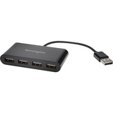 Kensington Hub a 4 porte USB 2.0, Hub USB Nero, USB 2.0, USB 2.0, 480 Mbit/s, Nero, macOS 10.6 or above; Windows XP or above, 1 pz
