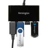 Kensington Hub a 4 porte USB 3.0 UH4000 - Nero Nero, USB 3.2 Gen 1 (3.1 Gen 1) Type-A, USB 3.2 Gen 1 (3.1 Gen 1) Type-A, 5000 Mbit/s, Nero, Windows 7, Windows 8, Windows 8.1, Windows Vista, Windows XP, Mac OS X 10.6 Snow Leopard