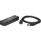 Kensington Hub a 4 porte USB 3.0 con funzionalità di ricarica UH4000C USB 3.2 Gen 1 (3.1 Gen 1) Micro-B, USB 3.2 Gen 1 (3.1 Gen 1) Type-A, 5000 Mbit/s, Nero, Apple iPad 4, iPad Air, iPad mini, Windows 7, Windows 7 Enterprise, Windows 7 Enterprise x64, Windows 7 Home Basic, Windows 7 Home...