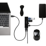 Kensington Hub a 4 porte USB 3.0 con funzionalità di ricarica UH4000C USB 3.2 Gen 1 (3.1 Gen 1) Micro-B, USB 3.2 Gen 1 (3.1 Gen 1) Type-A, 5000 Mbit/s, Nero, Apple iPad 4, iPad Air, iPad mini, Windows 7, Windows 7 Enterprise, Windows 7 Enterprise x64, Windows 7 Home Basic, Windows 7 Home...