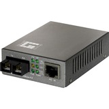 LevelOne FVT-0104TXFC convertitore multimediale di rete 100 Mbit/s Modalità singola Nero 100 Mbit/s, 10Base-T,100Base-TX, 100Base-FX, IEEE 802.3,IEEE 802.3af,IEEE 802.3u,IEEE 802.3x, Fast Ethernet, 10,100 Mbit/s, Vendita al dettaglio