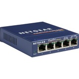 Netgear GS105 Switch di rete, Interruttore blu, Netgear GS105, Non gestito, Gigabit Ethernet (10/100/1000), Full duplex, Vendita al dettaglio