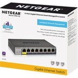 Netgear GS108Tv3 Gestito L2 Gigabit Ethernet (10/100/1000) Grigio, Interruttore Gestito, L2, Gigabit Ethernet (10/100/1000), Full duplex, Vendita al dettaglio