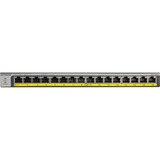 Netgear GS116LP Non gestito Gigabit Ethernet (10/100/1000) Supporto Power over Ethernet (PoE) Nero Non gestito, Gigabit Ethernet (10/100/1000), Supporto Power over Ethernet (PoE), Montaggio rack