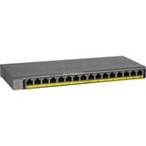 Netgear GS116LP Non gestito Gigabit Ethernet (10/100/1000) Supporto Power over Ethernet (PoE) Nero, Interruttore Non gestito, Gigabit Ethernet (10/100/1000), Supporto Power over Ethernet (PoE), Montaggio rack
