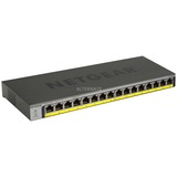 Netgear GS116PP Non gestito Gigabit Ethernet (10/100/1000) Supporto Power over Ethernet (PoE) Nero Non gestito, Gigabit Ethernet (10/100/1000), Supporto Power over Ethernet (PoE), Montaggio rack