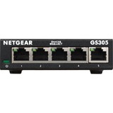 Netgear GS305 Non gestito L2 Gigabit Ethernet (10/100/1000) Nero Nero, Non gestito, L2, Gigabit Ethernet (10/100/1000), Montabile a parete