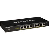 Netgear GS308PP Non gestito Gigabit Ethernet (10/100/1000) Supporto Power over Ethernet (PoE) Nero Non gestito, Gigabit Ethernet (10/100/1000), Full duplex, Supporto Power over Ethernet (PoE), Montaggio rack, Montabile a parete