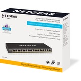 Netgear GS316PP Non gestito Gigabit Ethernet (10/100/1000) Supporto Power over Ethernet (PoE) Nero Non gestito, Gigabit Ethernet (10/100/1000), Full duplex, Supporto Power over Ethernet (PoE), Montaggio rack, Montabile a parete