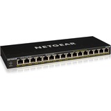 Netgear GS316P Switch di rete Netgear GS316P, Non gestito, Gigabit Ethernet (10/100/1000), Full duplex, Supporto Power over Ethernet (PoE), Montaggio rack, Montabile a parete