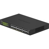 Netgear GS324P Non gestito Gigabit Ethernet (10/100/1000) Supporto Power over Ethernet (PoE) 1U Nero, Interruttore Non gestito, Gigabit Ethernet (10/100/1000), Full duplex, Supporto Power over Ethernet (PoE), Montaggio rack, 1U
