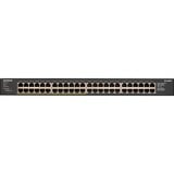 Netgear GS348PP Non gestito Gigabit Ethernet (10/100/1000) Supporto Power over Ethernet (PoE) Nero Non gestito, Gigabit Ethernet (10/100/1000), Full duplex, Supporto Power over Ethernet (PoE), Montaggio rack