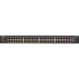 Netgear GS348PP Non gestito Gigabit Ethernet (10/100/1000) Supporto Power over Ethernet (PoE) Nero Non gestito, Gigabit Ethernet (10/100/1000), Full duplex, Supporto Power over Ethernet (PoE), Montaggio rack