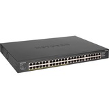 Netgear GS348PP Non gestito Gigabit Ethernet (10/100/1000) Supporto Power over Ethernet (PoE) Nero Non gestito, Gigabit Ethernet (10/100/1000), Full duplex, Supporto Power over Ethernet (PoE), Montaggio rack