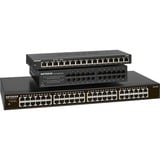 Netgear GS348 Non gestito Gigabit Ethernet (10/100/1000) 1U Nero, Interruttore Non gestito, Gigabit Ethernet (10/100/1000), Montaggio rack, 1U