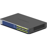 Netgear GS516PP Non gestito Gigabit Ethernet (10/100/1000) Supporto Power over Ethernet (PoE) Blu, Grigio Non gestito, Gigabit Ethernet (10/100/1000), Full duplex, Supporto Power over Ethernet (PoE), Montaggio rack