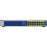 Netgear GS516PP Non gestito Gigabit Ethernet (10/100/1000) Supporto Power over Ethernet (PoE) Blu, Grigio Non gestito, Gigabit Ethernet (10/100/1000), Full duplex, Supporto Power over Ethernet (PoE), Montaggio rack
