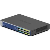 Netgear GS516UP Non gestito Gigabit Ethernet (10/100/1000) Supporto Power over Ethernet (PoE) Grigio Non gestito, Gigabit Ethernet (10/100/1000), Full duplex, Supporto Power over Ethernet (PoE), Montaggio rack