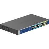 Netgear GS524UP Non gestito Gigabit Ethernet (10/100/1000) Supporto Power over Ethernet (PoE) Grigio Non gestito, Gigabit Ethernet (10/100/1000), Full duplex, Supporto Power over Ethernet (PoE), Montaggio rack