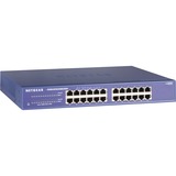 Netgear JGS524 Non gestito Gigabit Ethernet (10/100/1000) Blu blu, Non gestito, Gigabit Ethernet (10/100/1000), Full duplex, Montaggio rack