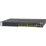 Netgear M4300-28G-PoE+ Gestito L2/L3/L4 10G Ethernet (100/1000/10000) Supporto Power over Ethernet (PoE) 1U Nero Gestito, L2/L3/L4, 10G Ethernet (100/1000/10000), Supporto Power over Ethernet (PoE), Montaggio rack, 1U
