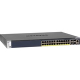 Netgear M4300-28G-PoE+ Gestito L3 Gigabit Ethernet (10/100/1000) Supporto Power over Ethernet (PoE) 1U Nero Gestito, L3, Gigabit Ethernet (10/100/1000), Supporto Power over Ethernet (PoE), Montaggio rack, 1U