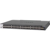 Netgear M4300-48X/US/EME Gestito 10G Ethernet (100/1000/10000) 1U Grigio, Interruttore Gestito, 10G Ethernet (100/1000/10000), Montaggio rack, 1U