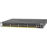 Netgear M4300-52G-PoE+ 1000W PSU Gestito L2/L3/L4 Gigabit Ethernet (10/100/1000) Supporto Power over Ethernet (PoE) 1U Nero Gestito, L2/L3/L4, Gigabit Ethernet (10/100/1000), Supporto Power over Ethernet (PoE), Montaggio rack, 1U