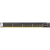 Netgear M4300-52G-PoE+ 1000W PSU Gestito L2/L3/L4 Gigabit Ethernet (10/100/1000) Supporto Power over Ethernet (PoE) 1U Nero, Interruttore Gestito, L2/L3/L4, Gigabit Ethernet (10/100/1000), Supporto Power over Ethernet (PoE), Montaggio rack, 1U
