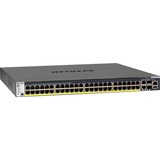 Netgear M4300-52G-PoE+ 550W PSU Gestito L2/L3/L4 Gigabit Ethernet (10/100/1000) Supporto Power over Ethernet (PoE) 1U Nero Gestito, L2/L3/L4, Gigabit Ethernet (10/100/1000), Supporto Power over Ethernet (PoE), Montaggio rack, 1U