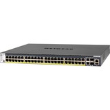 Netgear M4300-52G-PoE+ 550W PSU Gestito L2/L3/L4 Gigabit Ethernet (10/100/1000) Supporto Power over Ethernet (PoE) 1U Nero Gestito, L2/L3/L4, Gigabit Ethernet (10/100/1000), Supporto Power over Ethernet (PoE), Montaggio rack, 1U