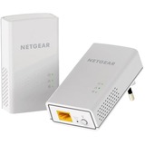 Netgear PL1000 1000 Mbit/s Collegamento ethernet LAN Bianco 2 pz, PowerLAN bianco, 1000 Mbit/s, IEEE 802.3, Gigabit Ethernet, 10,100,1000 Mbit/s, HomePlug AV2, 500 m