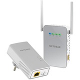 Netgear PowerLINE 1000 + WiFi 1000 Mbit/s Collegamento ethernet LAN Wi-Fi Bianco bianco, 1000 Mbit/s, IEEE 802.11ac, IEEE 802.11b, IEEE 802.11g, IEEE 802.11n, IEEE 802.3, IEEE 802.3ab, IEEE 802.3u, Gigabit Ethernet, 10,100,1000 Mbit/s, Wi-Fi 5 (802.11ac), 802.11a, 802.11b, 802.11g, Wi-Fi 4 (802.11n), Wi-Fi 5 (802.11ac)
