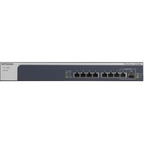 Netgear XS508M Non gestito 10G Ethernet (100/1000/10000) Grigio, Argento Non gestito, 10G Ethernet (100/1000/10000), Montaggio rack