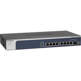 Netgear XS508M Non gestito 10G Ethernet (100/1000/10000) Grigio, Argento, Interruttore Non gestito, 10G Ethernet (100/1000/10000), Montaggio rack