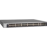 Netgear XS748T-100NES switch di rete Gestito L2+/L3 10G Ethernet (100/1000/10000) Nero Gestito, L2+/L3, 10G Ethernet (100/1000/10000), Full duplex, Montaggio rack