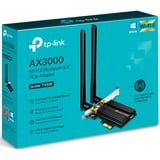 TP-Link Archer TX50E Interno WLAN / Bluetooth 2402 Mbit/s, Adattatore Wi-Fi Interno, Wireless, PCI Express, WLAN / Bluetooth, 2402 Mbit/s, Nero, Metallico