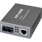 TP-Link Fast Ethernet Media Converter(SC,single-mode) grigio, single-mode), 1000 Mbit/s, IEEE 802.3, IEEE 802.3u, IEEE 802.3x, Gigabit Ethernet, 1000 Mbit/s, UTP 3, 4, 5e, 5, SC, Vendita al dettaglio