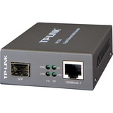 TP-Link Media Converter Gigabit Ethernet (LC,multi/single-mode) grigio, multi/single-mode), 1000 Mbit/s, IEEE 802.1ab, IEEE 802.3i, IEEE 802.3u, IEEE 802.3z, Gigabit Ethernet, 1000 Mbit/s, UTP 5e, 5, SFP, Vendita al dettaglio