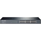 TP-Link Switch 24-porte Gigabit Rack Unmanaged Nero, Non gestito, Gigabit Ethernet (10/100/1000), Full duplex, Montaggio rack, 1U, Vendita al dettaglio