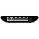 TP-Link Switch 5-porte Gigabit Desktop Unmanaged (5 porte RJ45 10/100/1000M) Nero, Non gestito, Gigabit Ethernet (10/100/1000), Full duplex