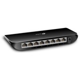 TP-Link Switch Desktop 8-porte Gigabit Unmanaged (8 porte RJ45 10/100/1000M) Nero, Non gestito, Gigabit Ethernet (10/100/1000), Montabile a parete