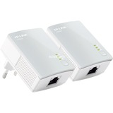 TP-Link TL-PA4010KIT 600 Mbit/s Collegamento ethernet LAN Bianco 2 pz, PowerLAN bianco, 600 Mbit/s, IEEE 802.3, IEEE 802.3u, Fast Ethernet, 10,100 Mbit/s, 10BASE-T, 100BASE-TX, HomePlug AV