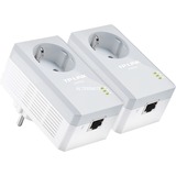 TP-Link TL-PA4010P KIT V5 adattatore di rete PowerLine 600 Mbit/s Collegamento ethernet LAN Bianco 2 pz, PowerLAN bianco, 600 Mbit/s, IEEE 802.3, IEEE 802.3u, Fast Ethernet, 10,100 Mbit/s, HomePlug AV, OFDM, Kit