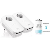 TP-Link TL-PA8030P KIT adattatore di rete PowerLine 1200 Mbit/s Collegamento ethernet LAN Bianco 2 pz, PowerLAN bianco, 1200 Mbit/s, IEEE 802.3, IEEE 802.3ab, IEEE 802.3u, Gigabit Ethernet, 10,100,1000 Mbit/s, 10BASE-T, 100BASE-TX, 1000BASE-T, HomePlug AV2